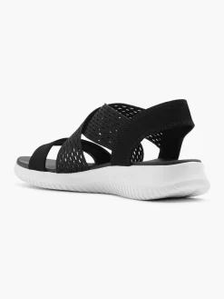 Outlet Zwarte Sandalen Neon Star Dames Sandalen