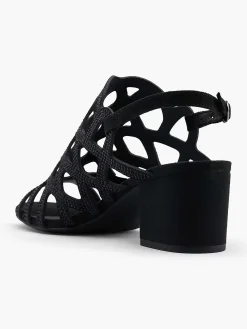Sale Zwarte Sandalette Dames Sandalen