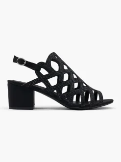 Sale Zwarte Sandalette Dames Sandalen