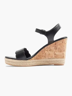 Hot Zwarte Sandalette Dames Hoge Hakken