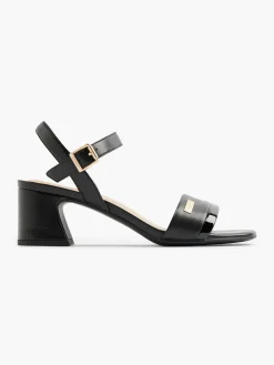 Discount Zwarte Sandalette Dames Sandalen