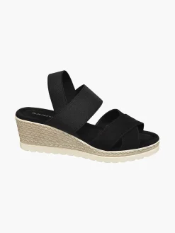 Clearance Zwarte Sandalette Dames Sandalen