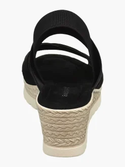 Clearance Zwarte Sandalette Dames Sandalen