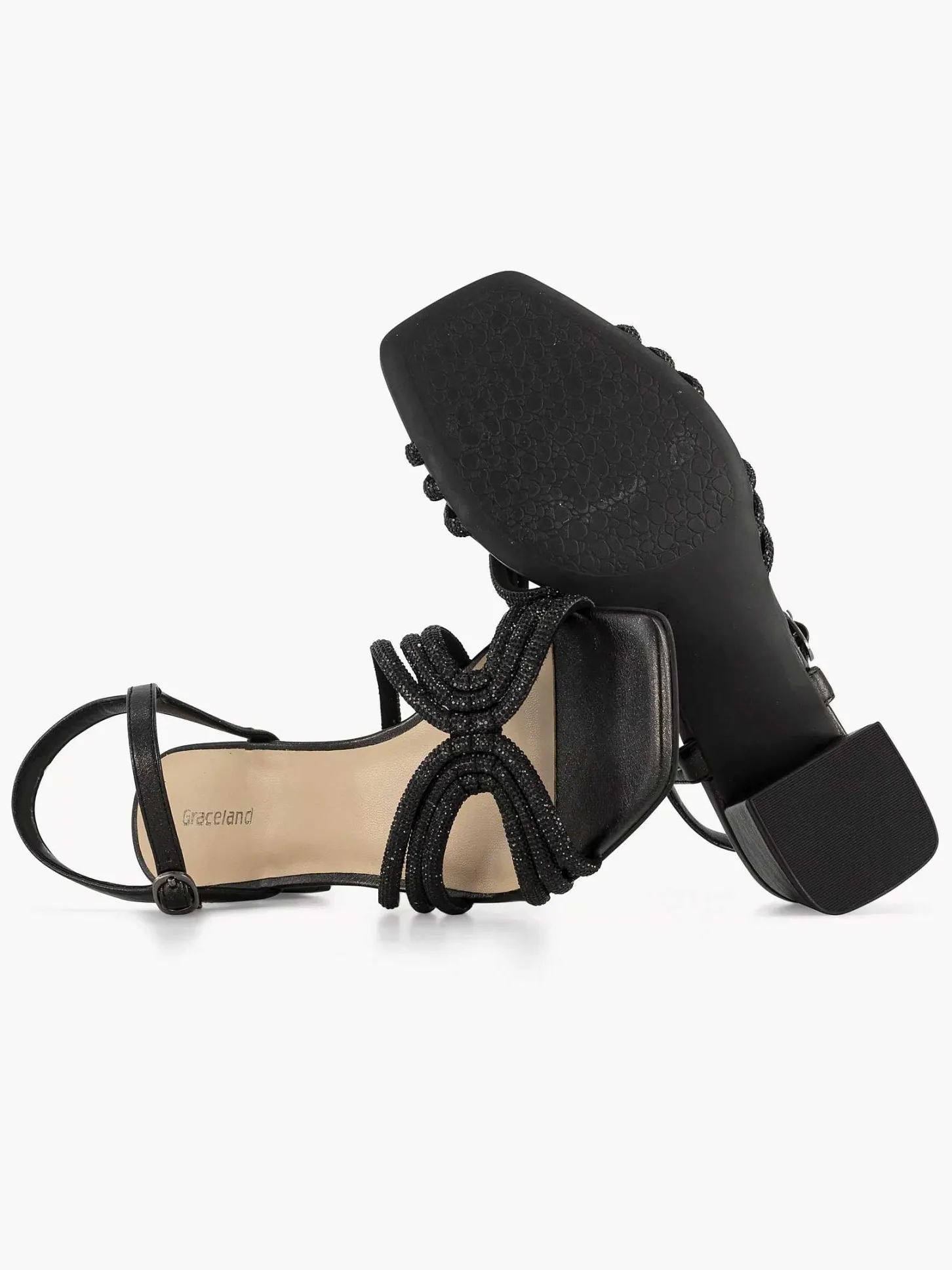 Sale Zwarte Sandalette Dames Sandalen