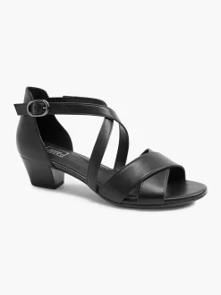 Discount Zwarte Sandalette Dames Comfort Schoenen
