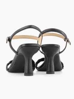 Online Zwarte Sandalette Gevlochten Dames Sandalen