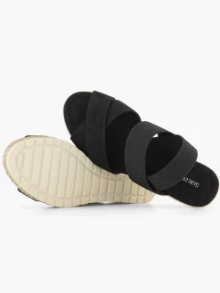 Clearance Zwarte Sandalette Sleehak Dames Sandalen