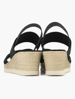 Clearance Zwarte Sandalette Sleehak Dames Sandalen