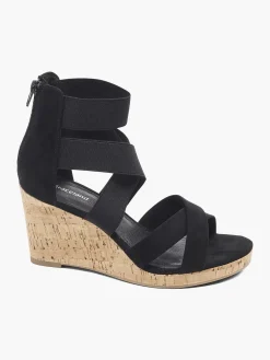 Hot Zwarte Sandalette Sleehak Dames Sandalen