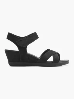 Online Zwarte Sandalette Sleehak Dames Sandalen