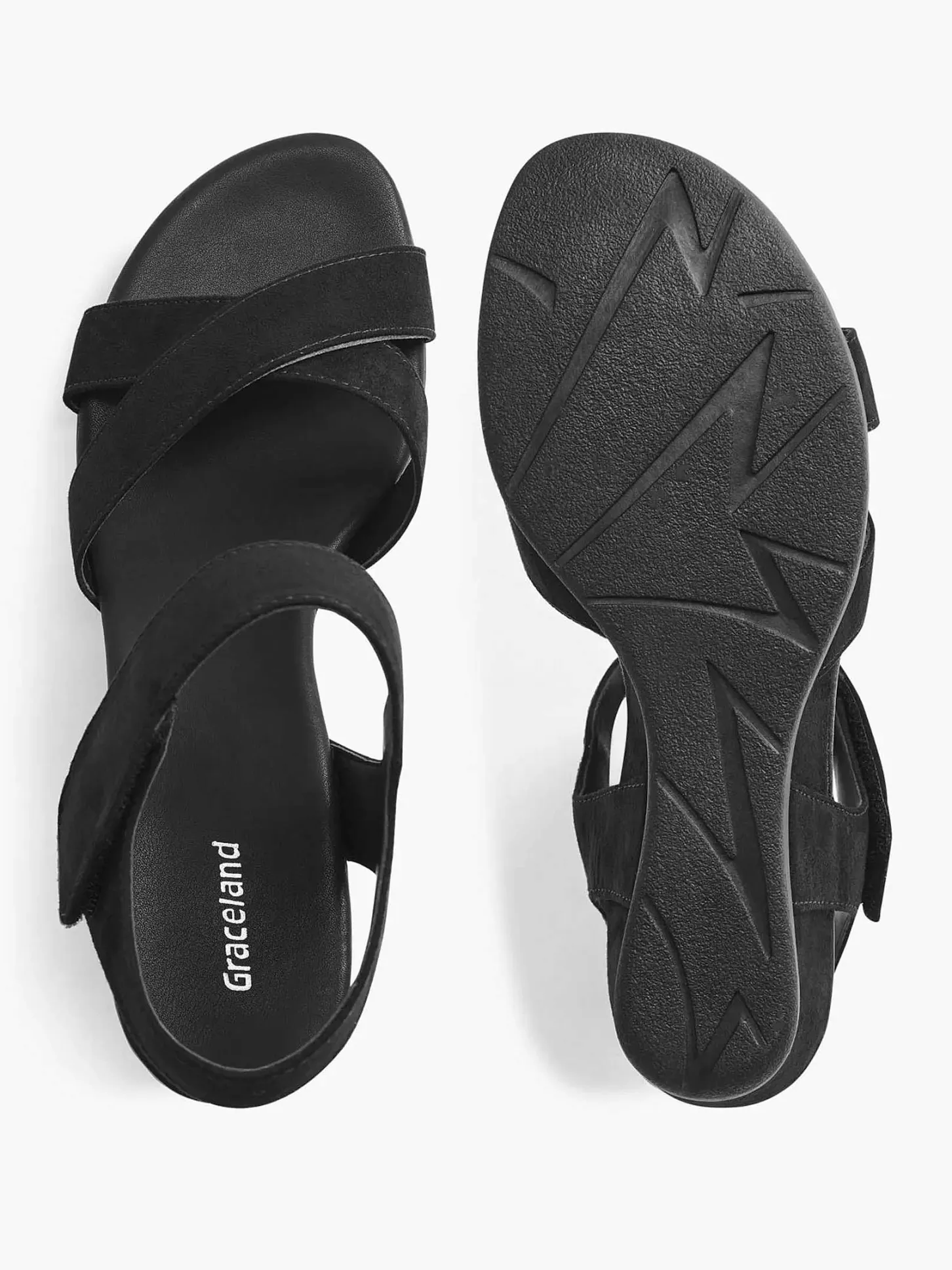Online Zwarte Sandalette Sleehak Dames Sandalen