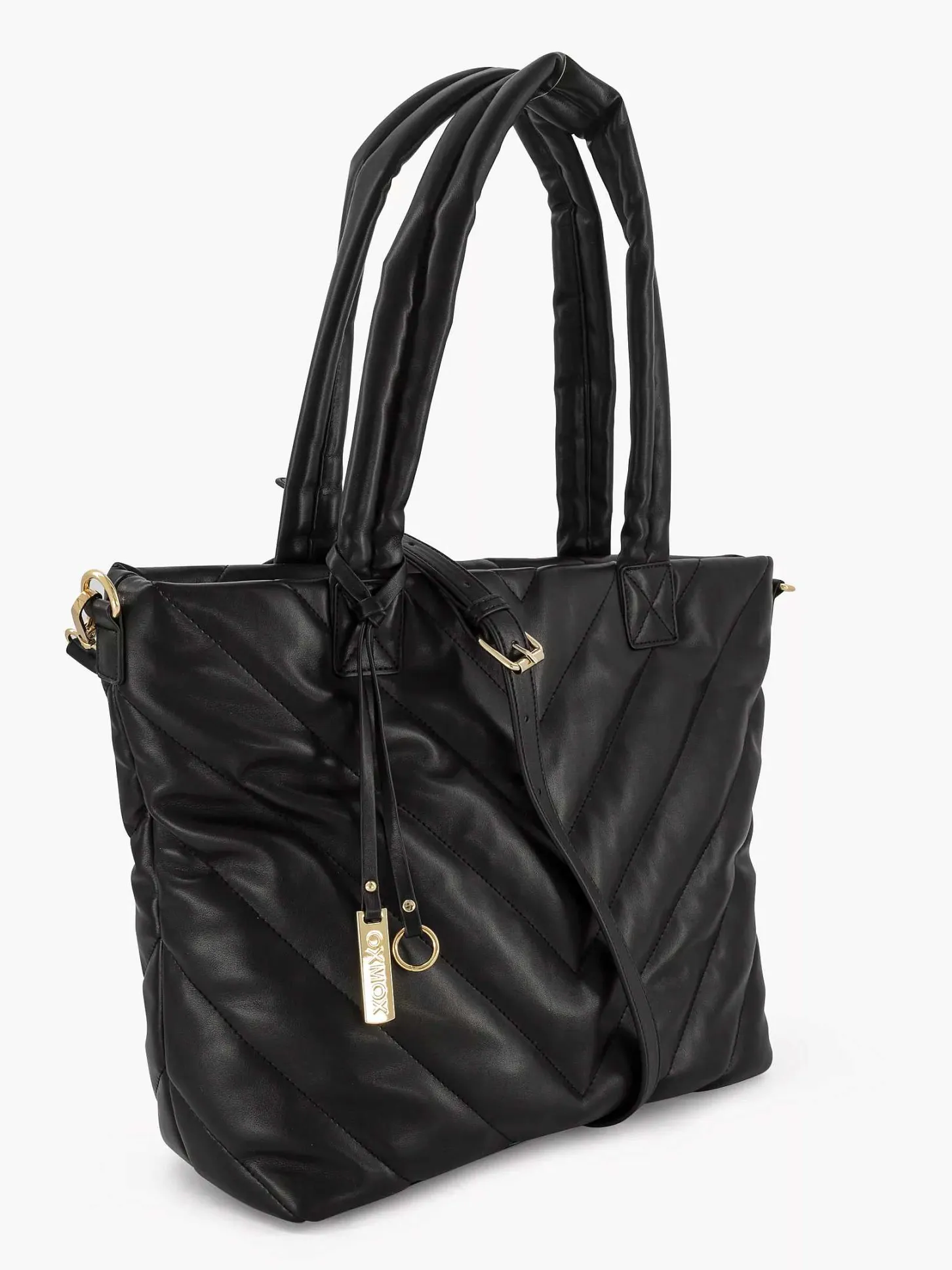 Best Zwarte Schoudertas Doorgestikt Dames Online Exclusive Accessoires