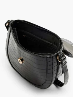 Outlet Zwarte Schoudertas Siergesp Dames Online Exclusive Accessoires