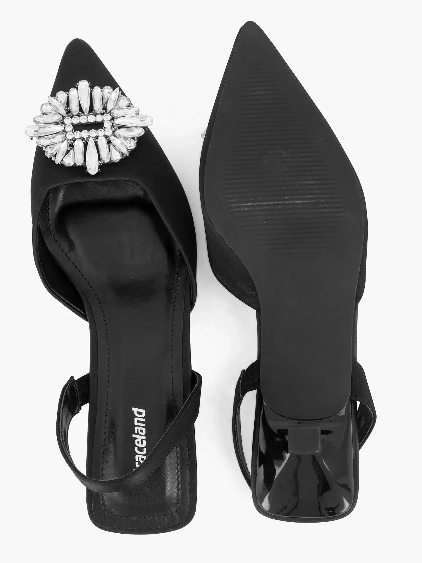 Online Zwarte Slingback Steentjes Dames Pumps