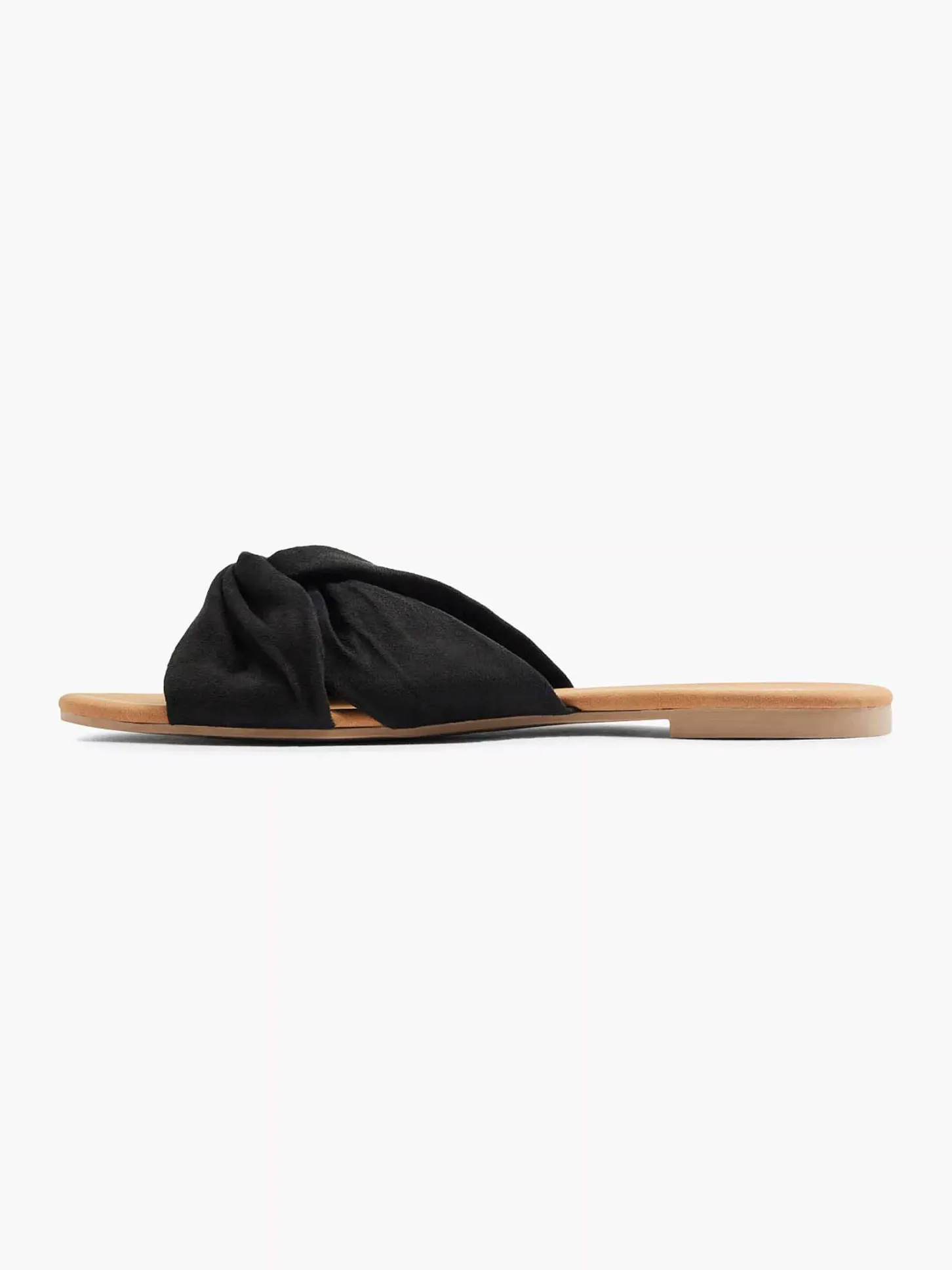 Discount Zwarte Slipper Knoop Dames Slippers