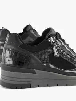 Clearance Zwarte Sneaker Dames Comfort Schoenen