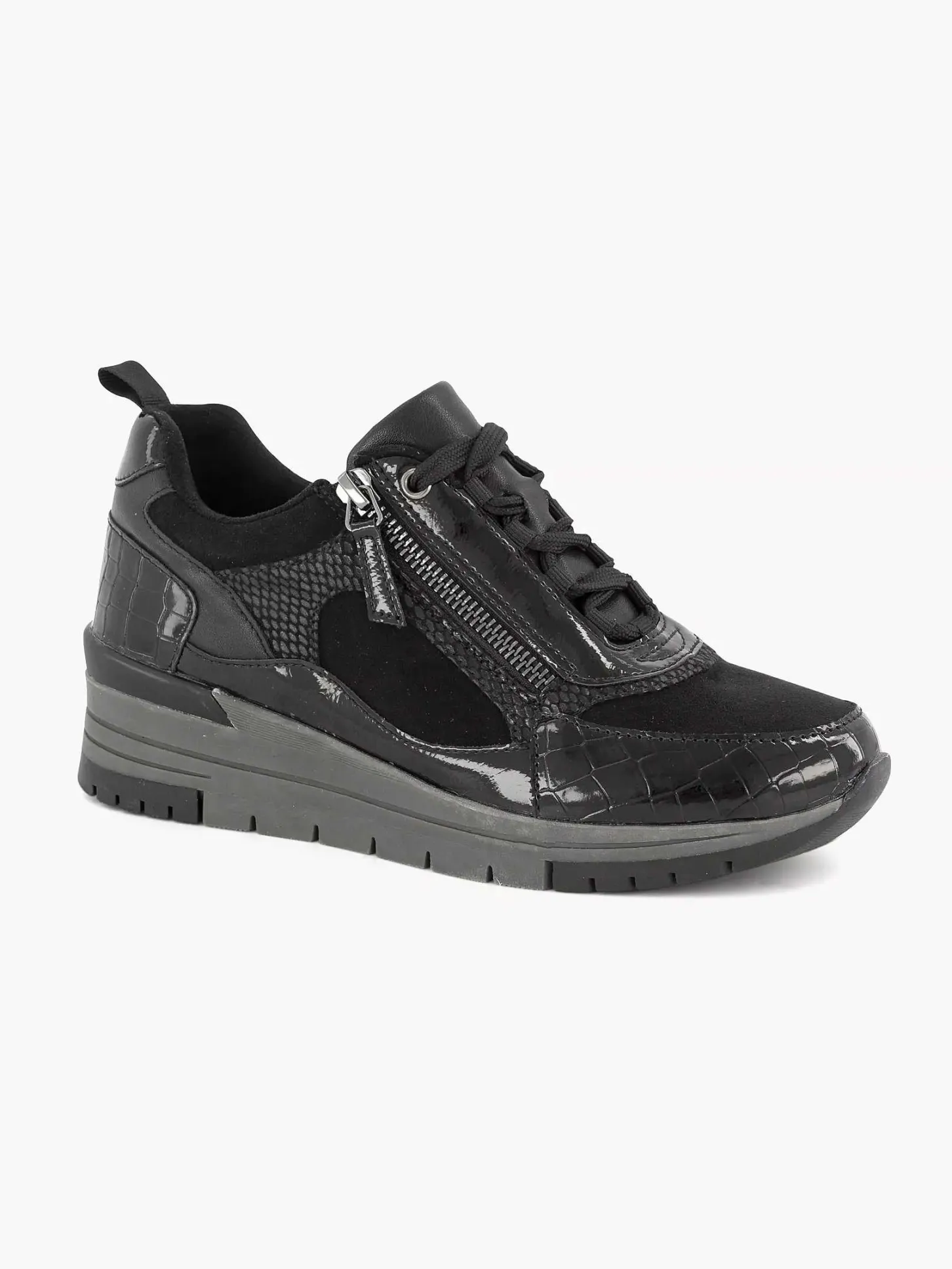Clearance Zwarte Sneaker Dames Comfort Schoenen