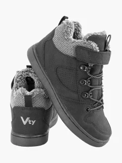 Clearance Zwarte Sneaker Gevoerd Kinderen Jongensschoenen