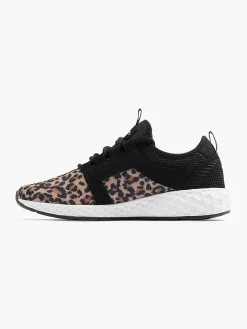 Sale Zwarte Sneaker Panterprint Dames Sneakers