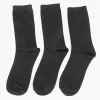 Outlet Zwarte Sokken 35-42 3 Pak Dames Sokken