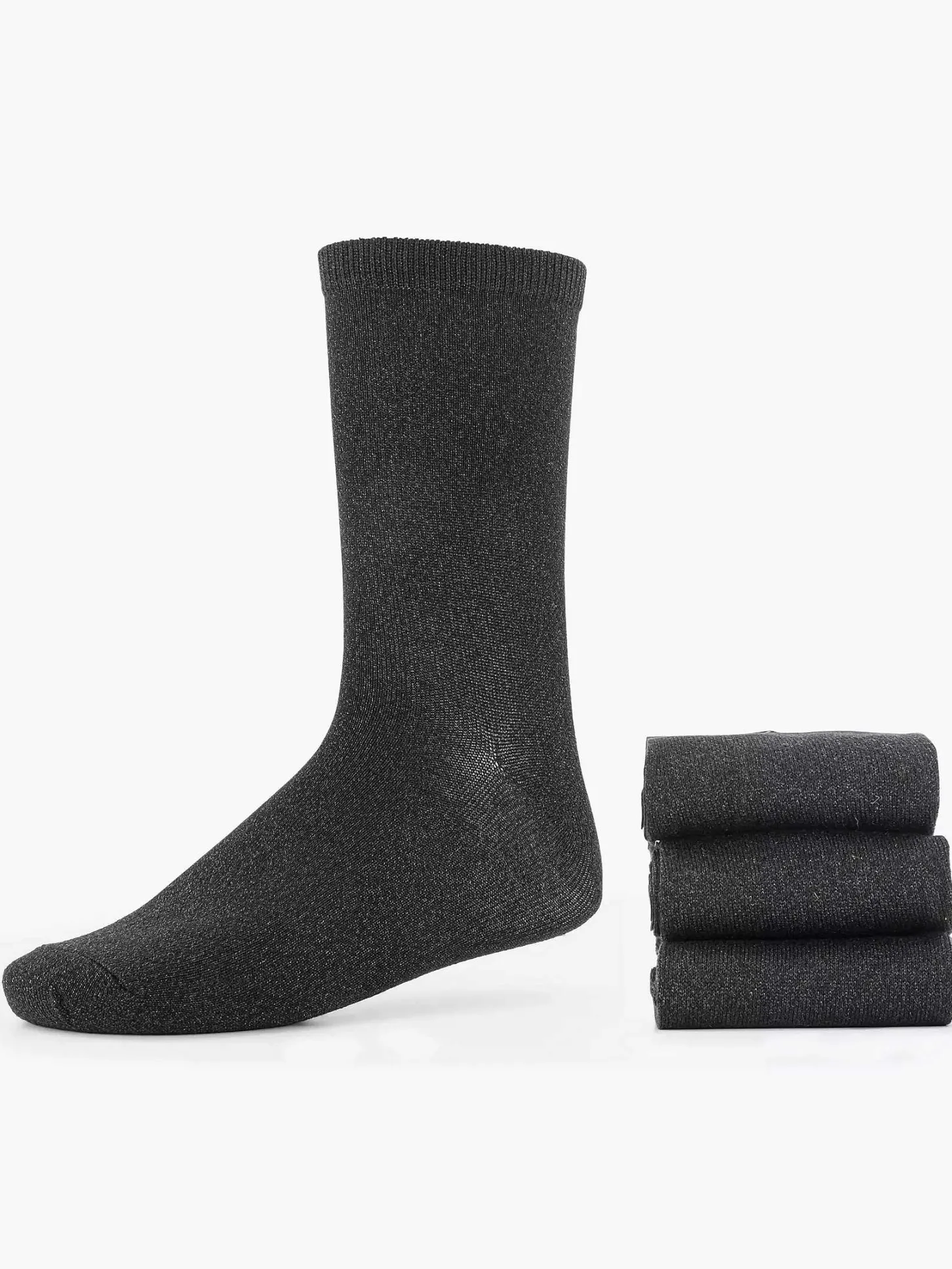 Outlet Zwarte Sokken 35-42 3 Pak Dames Sokken