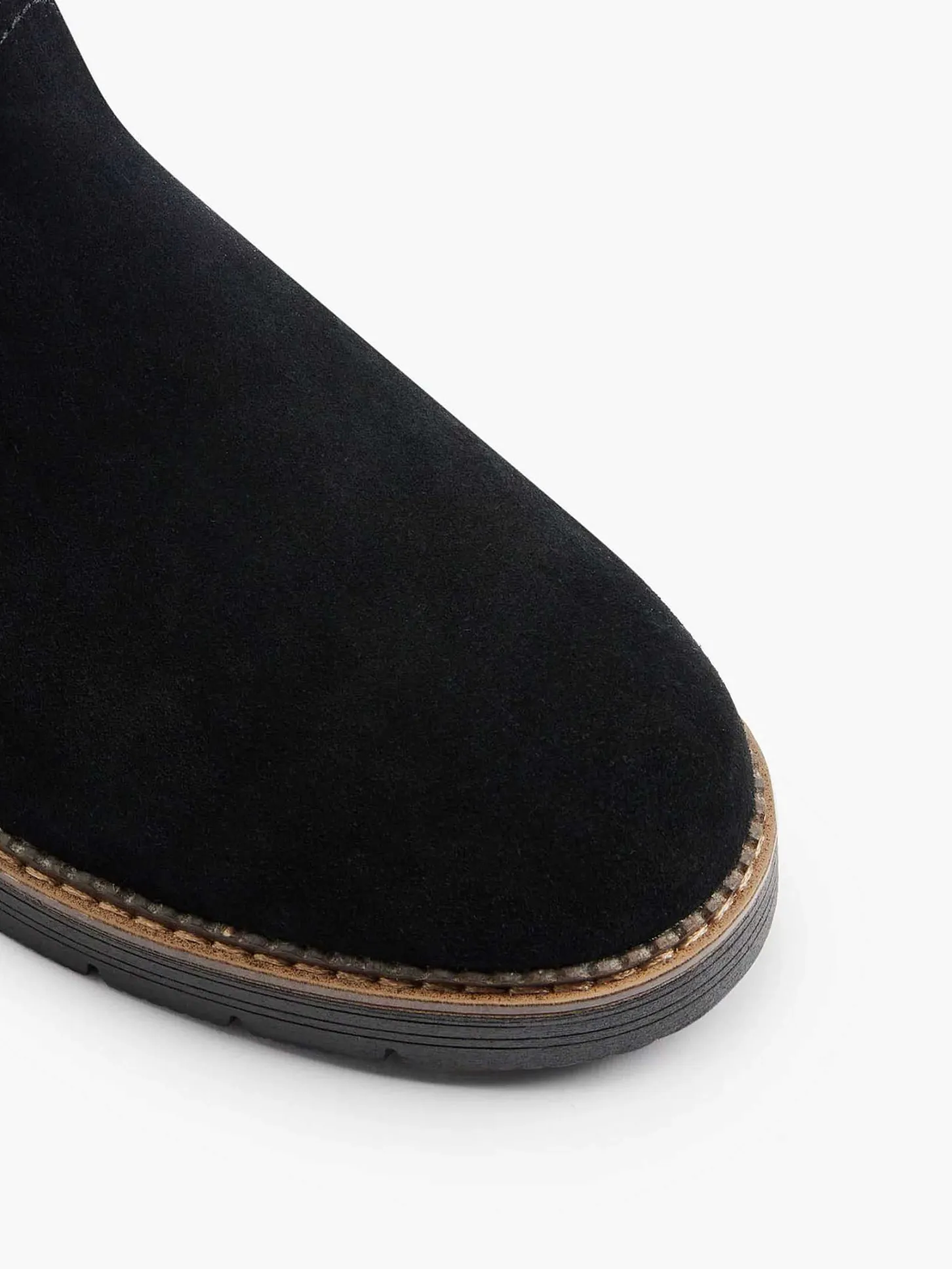 Best Zwarte Suede Comfort Enkelboot Gevoerd Dames Comfort Schoenen