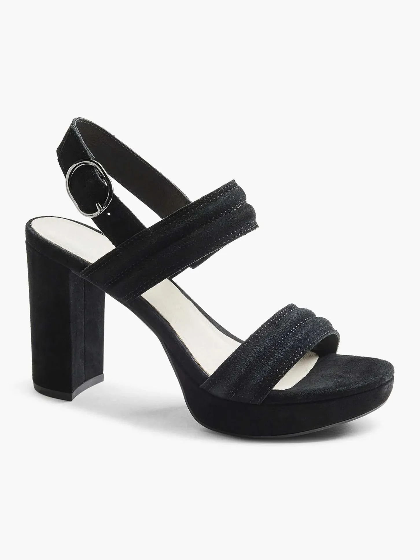 Hot Zwarte Suede Sandalette Dames Sandalen