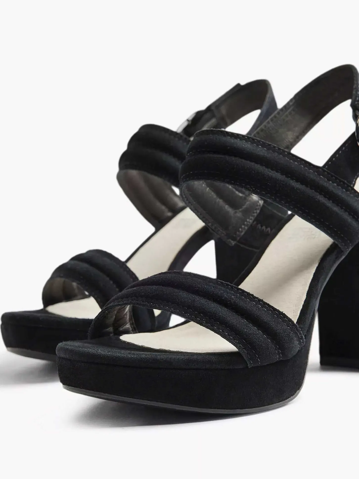 Hot Zwarte Suede Sandalette Dames Sandalen