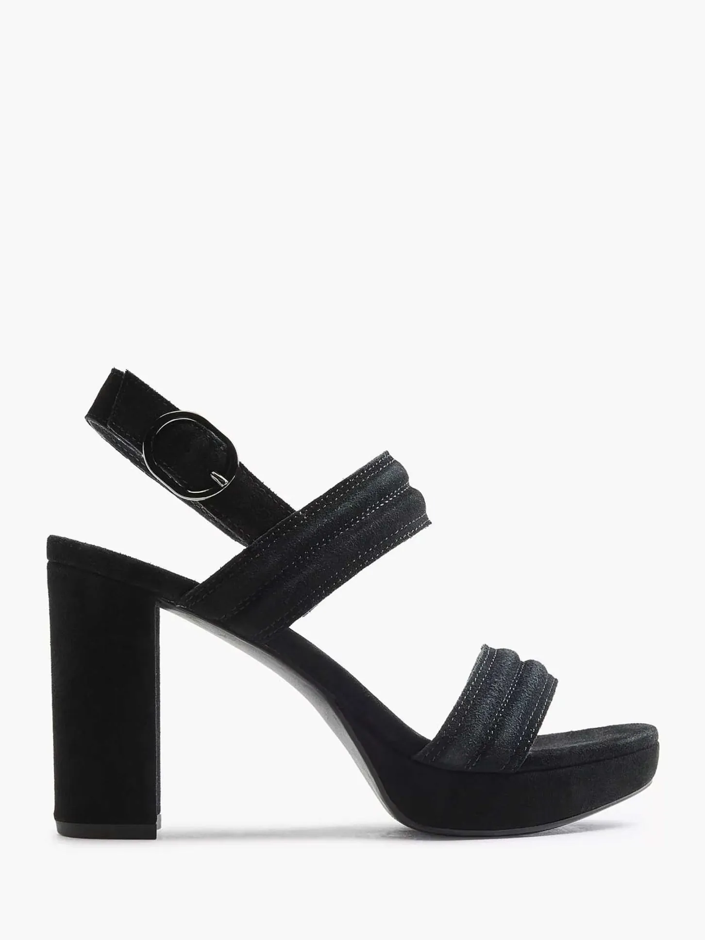 Hot Zwarte Suede Sandalette Dames Sandalen