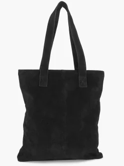 Best Zwarte Suede Schoudertas Dames Online Exclusive Accessoires