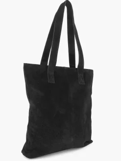Best Zwarte Suede Schoudertas Dames Online Exclusive Accessoires