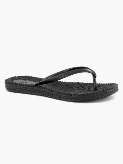 Outlet Zwarte Teenslipper Dames Slippers