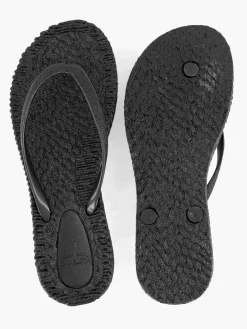 Outlet Zwarte Teenslipper Dames Slippers
