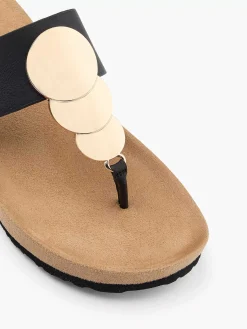 Online Zwarte Teenslipper Dames Slippers
