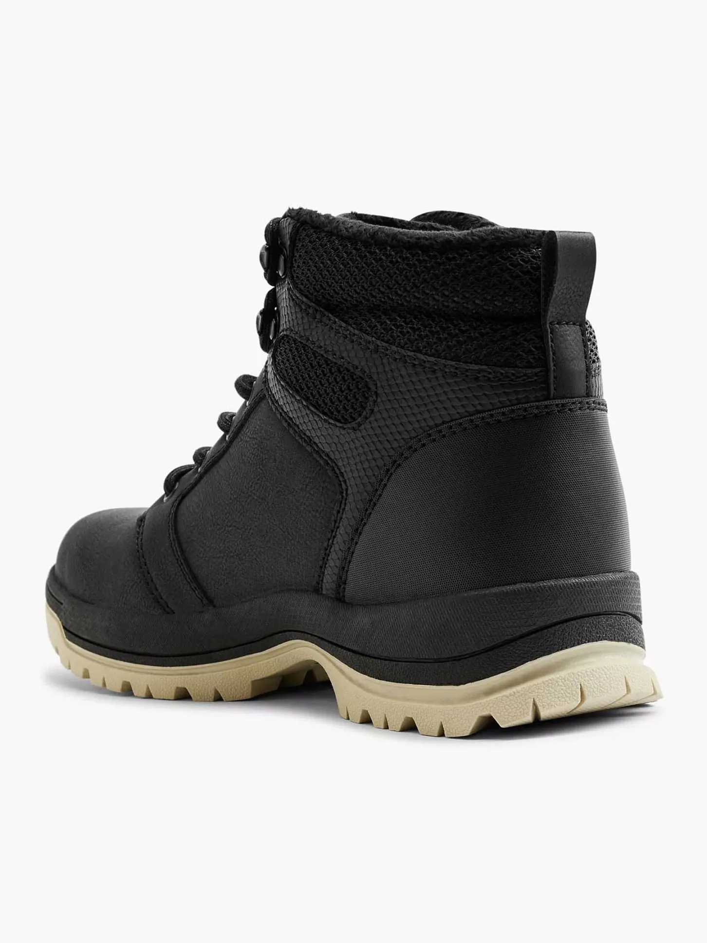Zwarte Veterboot Heren Sneakers