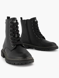 Discount Zwarte Veterboot Kinderen Babyschoenen