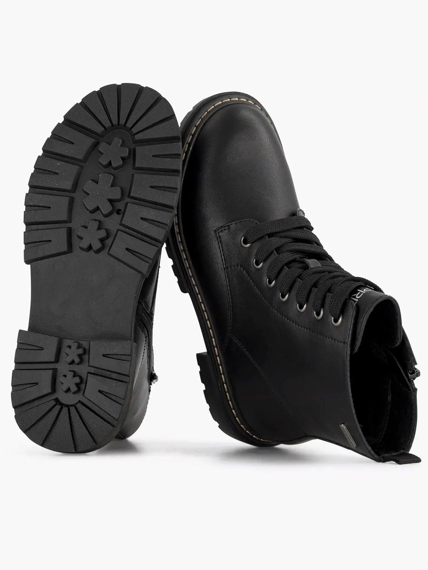 Discount Zwarte Veterboot Kinderen Babyschoenen