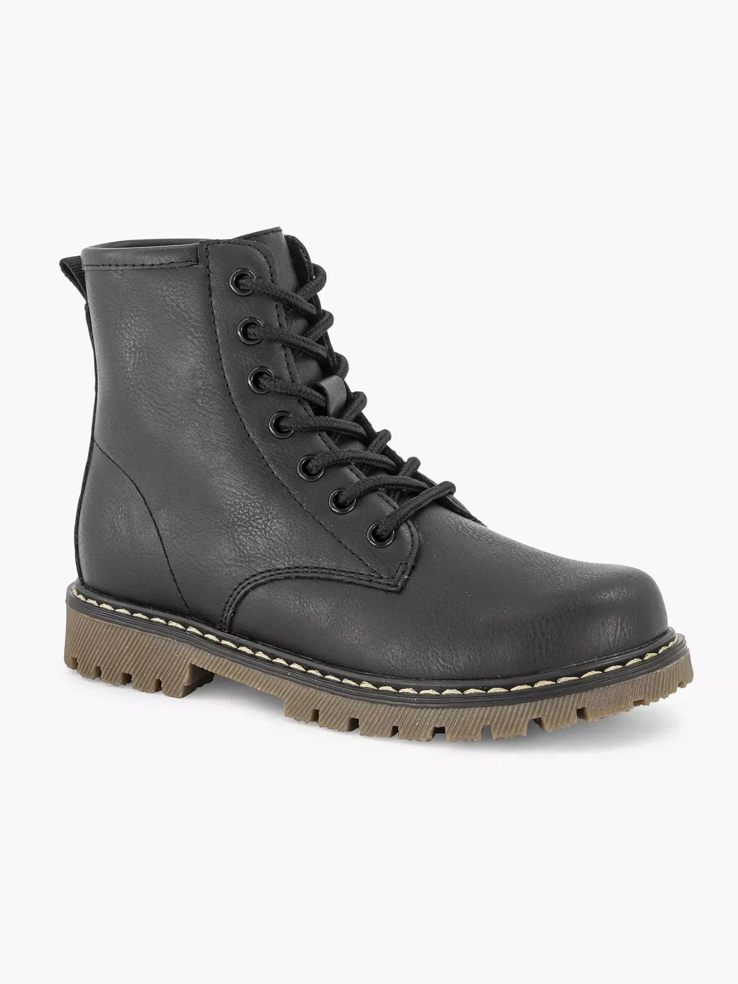 Clearance Zwarte Veterboot Kinderen Babyschoenen