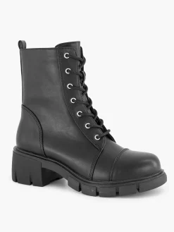 Sale Zwarte Veterboot Kinderen Jongensschoenen