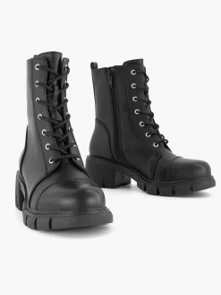 Sale Zwarte Veterboot Kinderen Jongensschoenen
