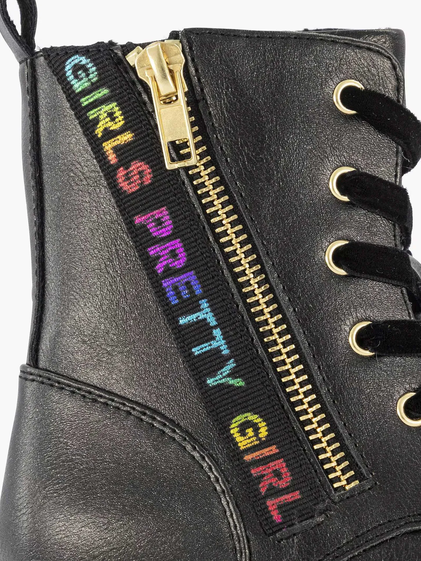 Sale Zwarte Veterboot Kinderen Jongensschoenen