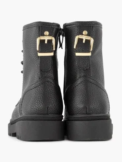 Outlet Zwarte Veterboot Kinderen Jongensschoenen