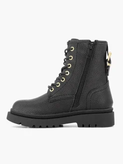 Outlet Zwarte Veterboot Kinderen Jongensschoenen
