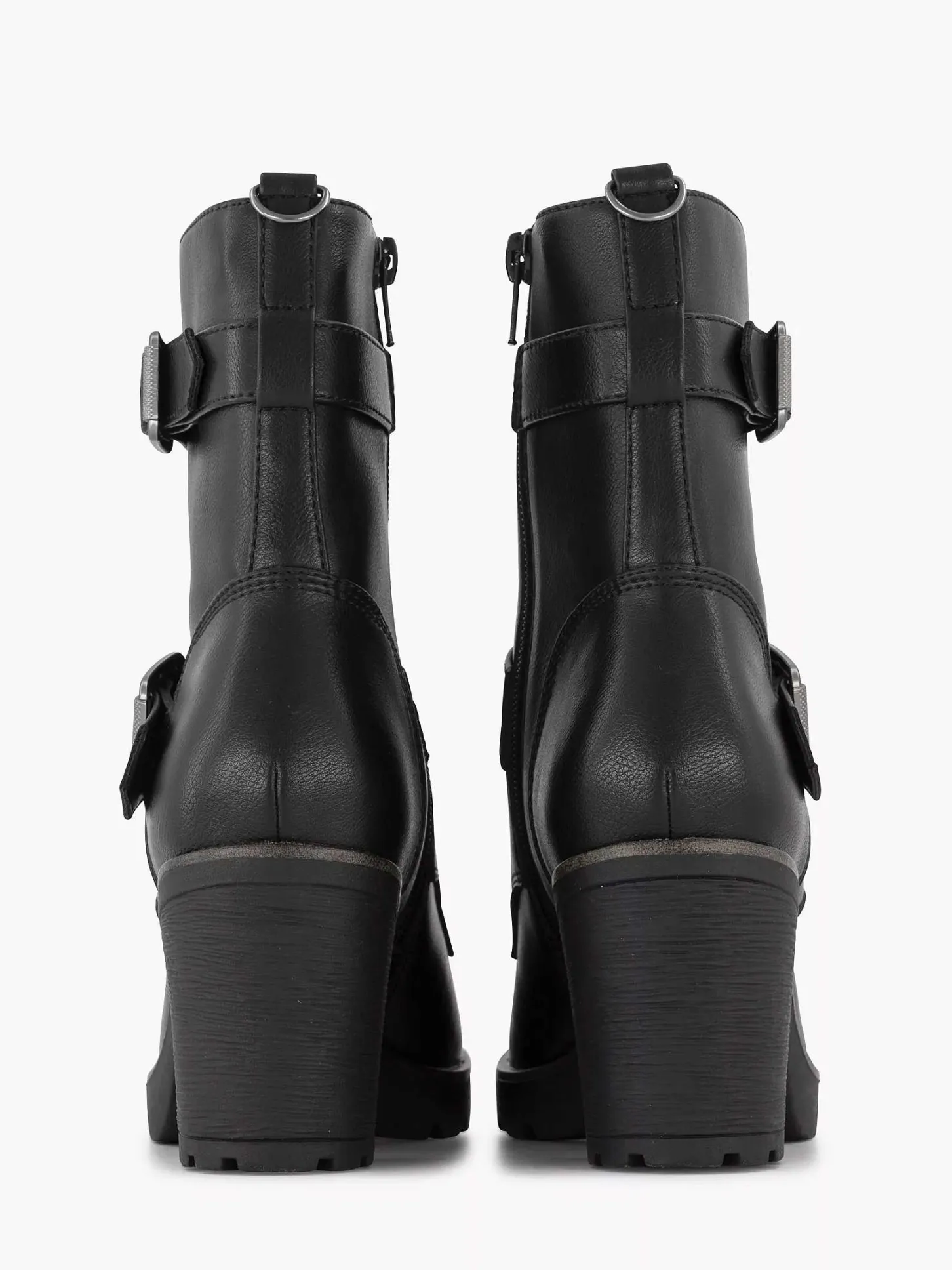 Hot Zwarte Veterboot Hak Dames Enkellaarzen & Boots
