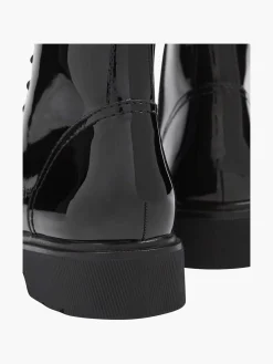 Discount Zwarte Veterboot Lak Dames Enkellaarzen & Boots