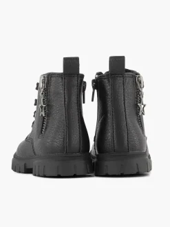 Hot Zwarte Veterboot Sterretje Kinderen Jongensschoenen