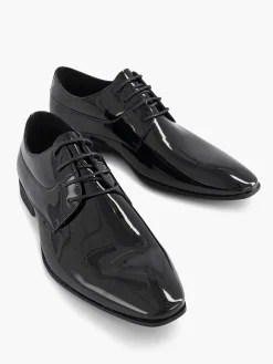 Zwarte Veterschoen Lak Heren Geklede Schoenen