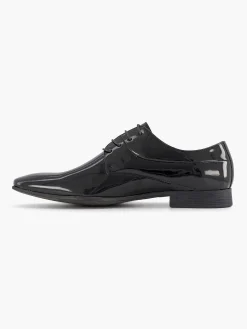 Zwarte Veterschoen Lak Heren Geklede Schoenen