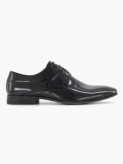 Zwarte Veterschoen Lak Heren Geklede Schoenen