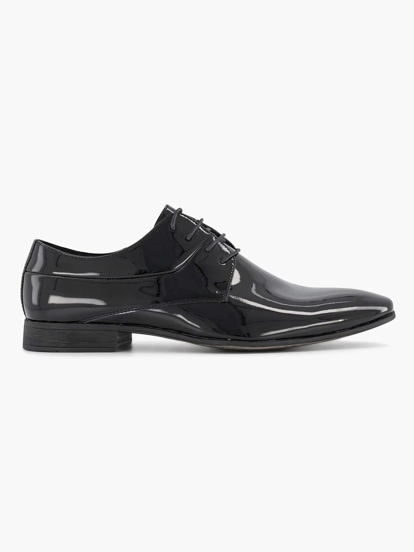 Zwarte Veterschoen Lak Heren Geklede Schoenen